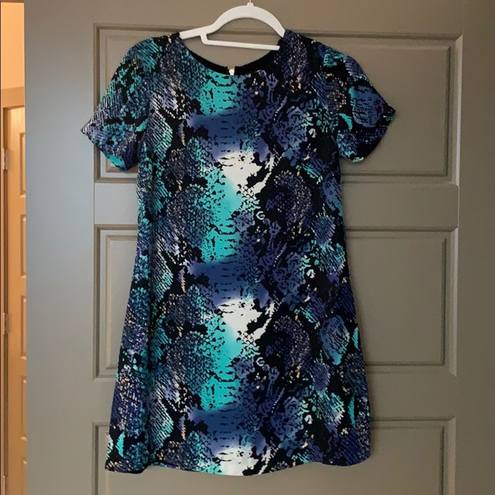 Multicolor snakeprint dress